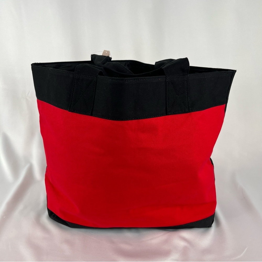 NWT Victoria’s Secret Large Color-Block Tote Bag Pink Red Black - Picture 2 of 13
